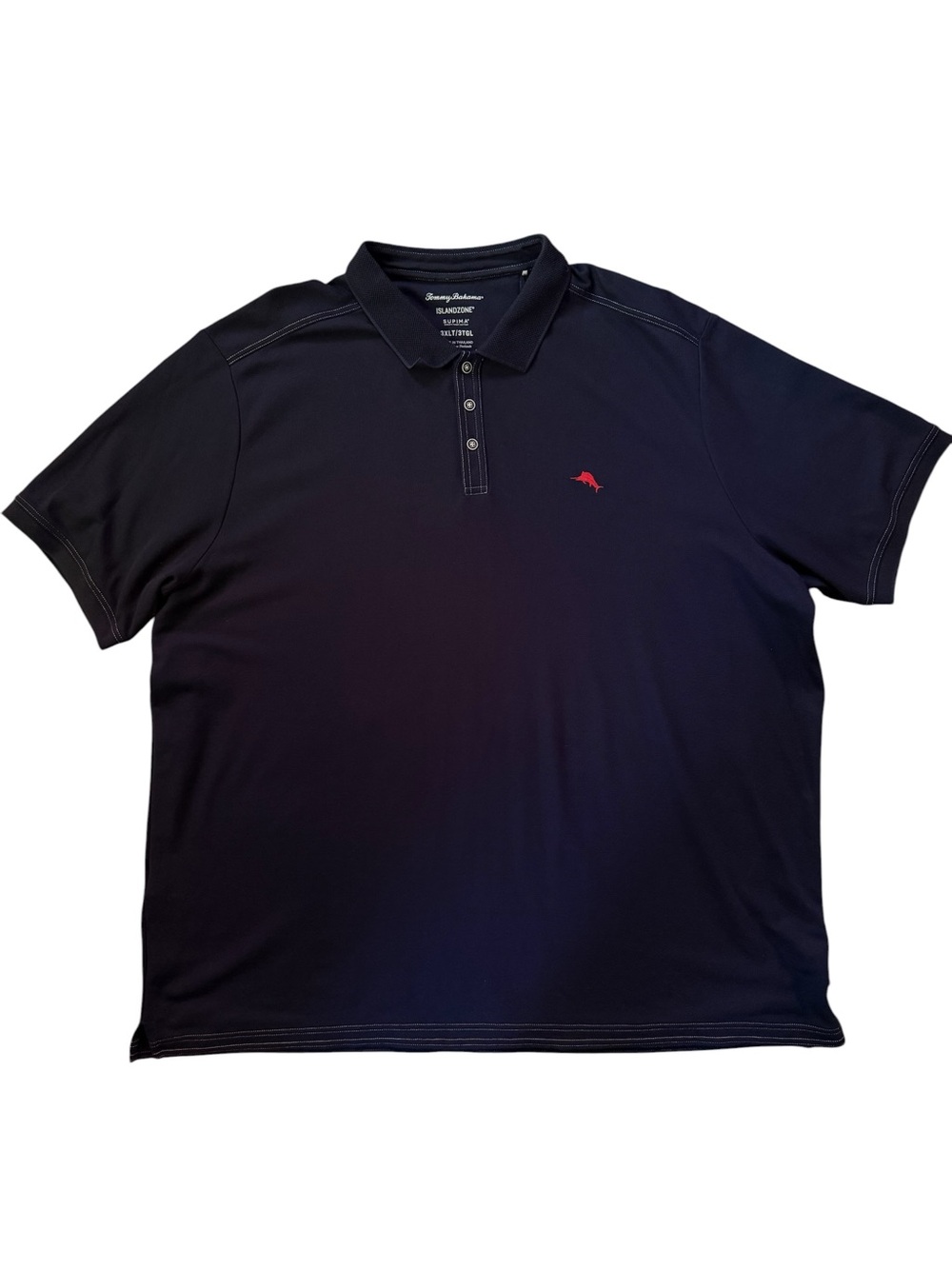 Tommy Bahama Emfielder Islandzone Polo Shirt Supima Cotton Navy Blue Men’s 3XLT